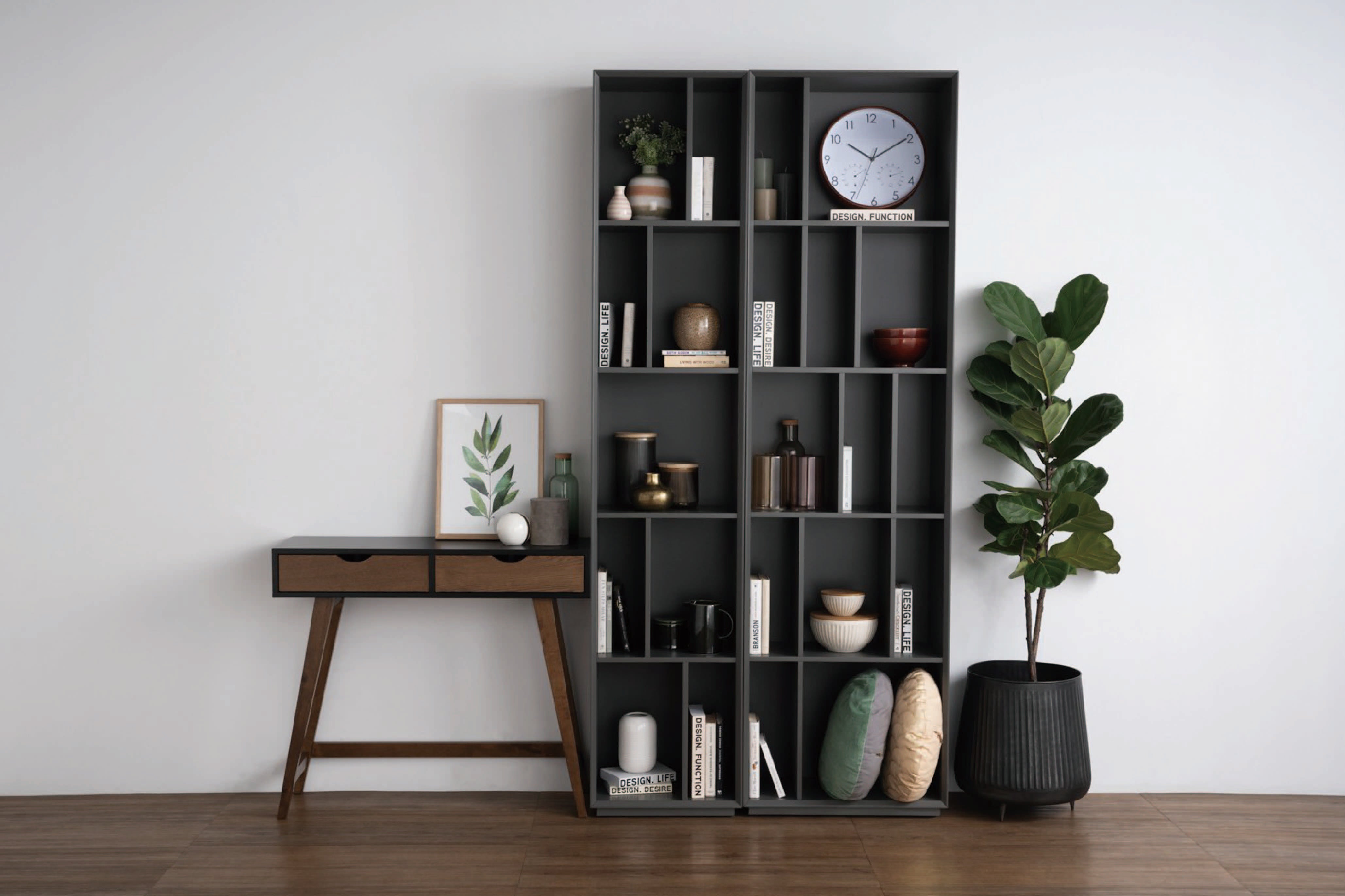 馬來西亞原裝進口實木傢俬 - LU系列 - TRISTAN高身層架櫃