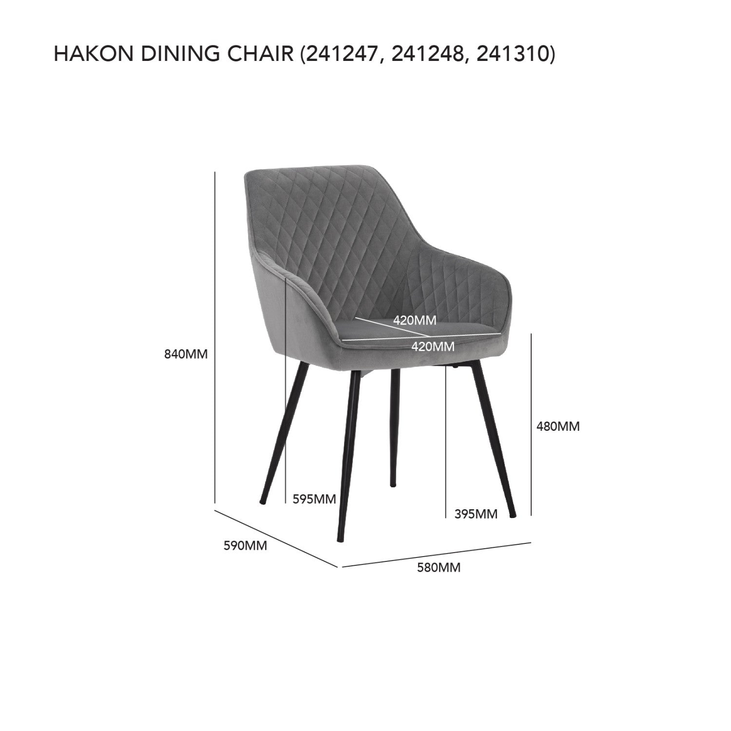 馬來西亞原裝進口實木傢俬 - F系列 - Brampton布蘭普頓餐椅